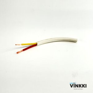 MSK-kaapeli valkoinen 2x1,0mm 1m